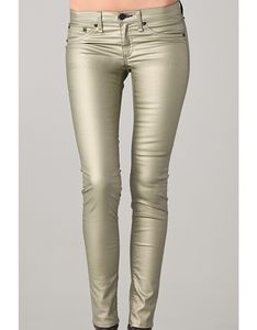 RAG N BONE- metallic legging jeans